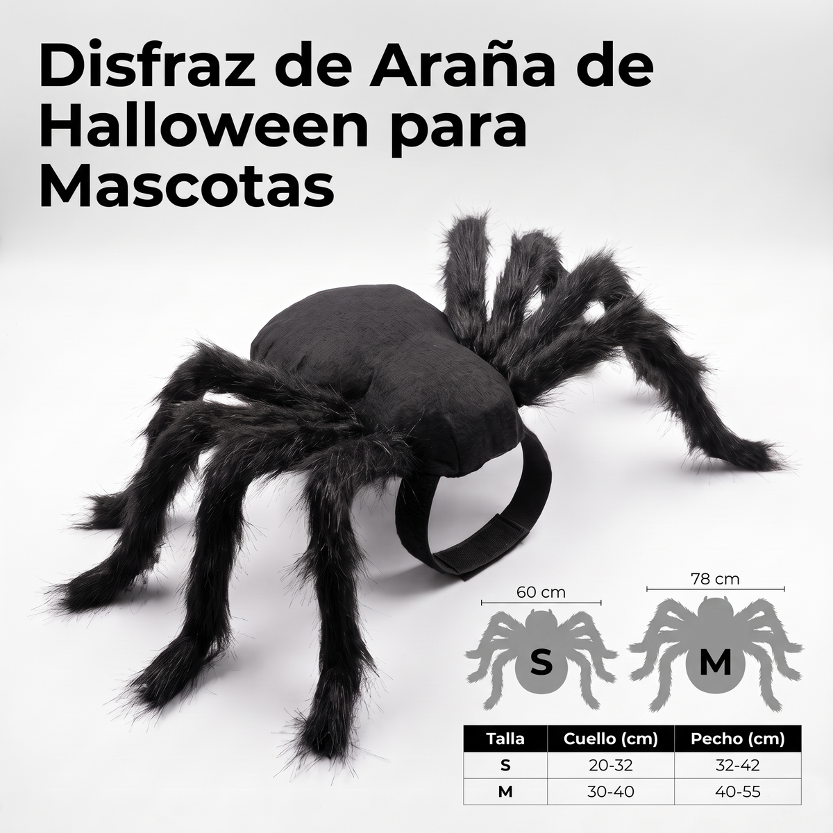 Disfraz de araña para Halloween